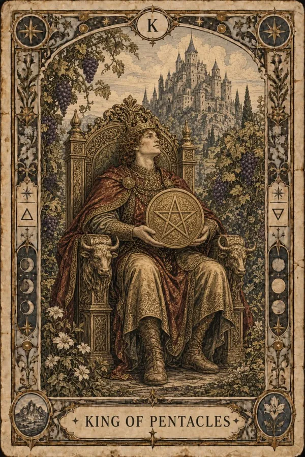 Kráľ pentaklov (King of Pentacles)