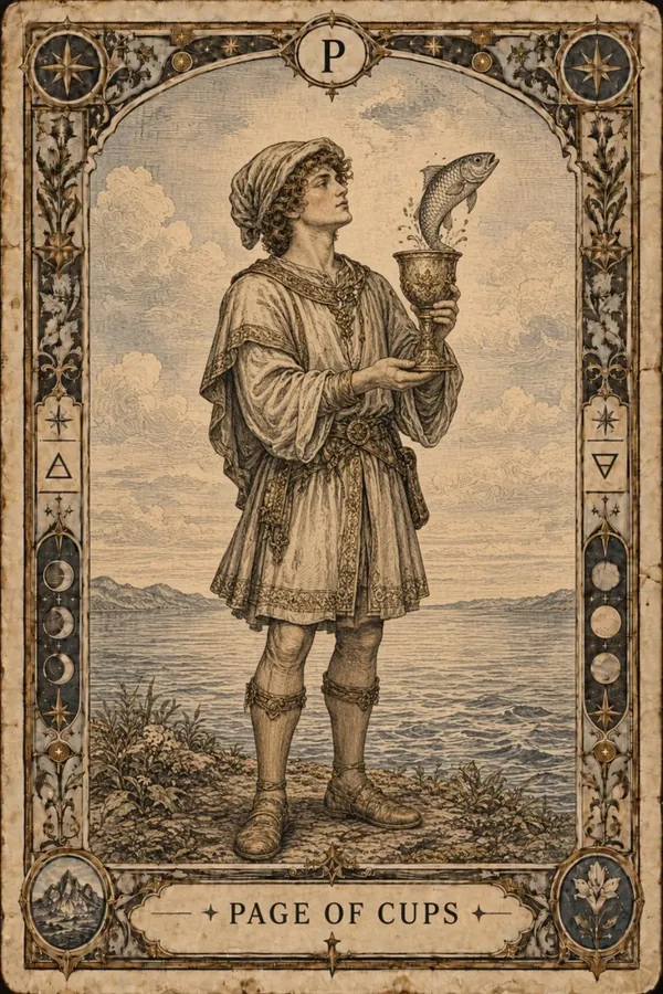 Páža pohárov (Page of Cups)