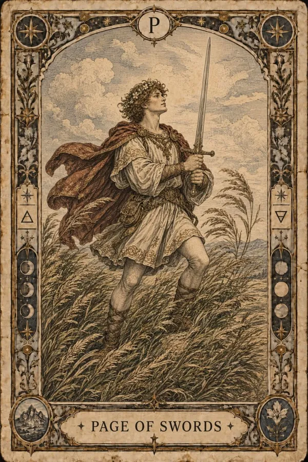 Páža mečov (Page of Swords)