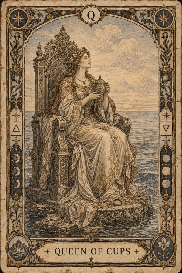 Kráľovná pohárov (Queen of Cups)